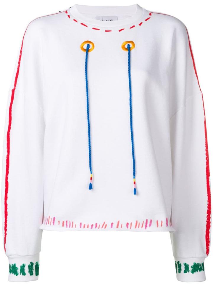 Mira Mikati Graphic Sweatshirt - White