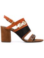 Barbara Bui Chain Detail Sandals - Brown