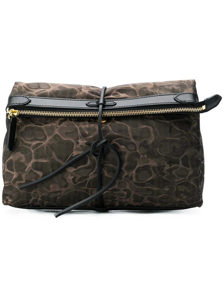 Mismo Printed Clutch - Brown