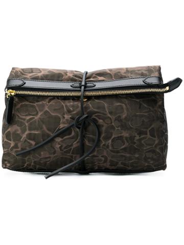 Mismo Printed Clutch - Brown