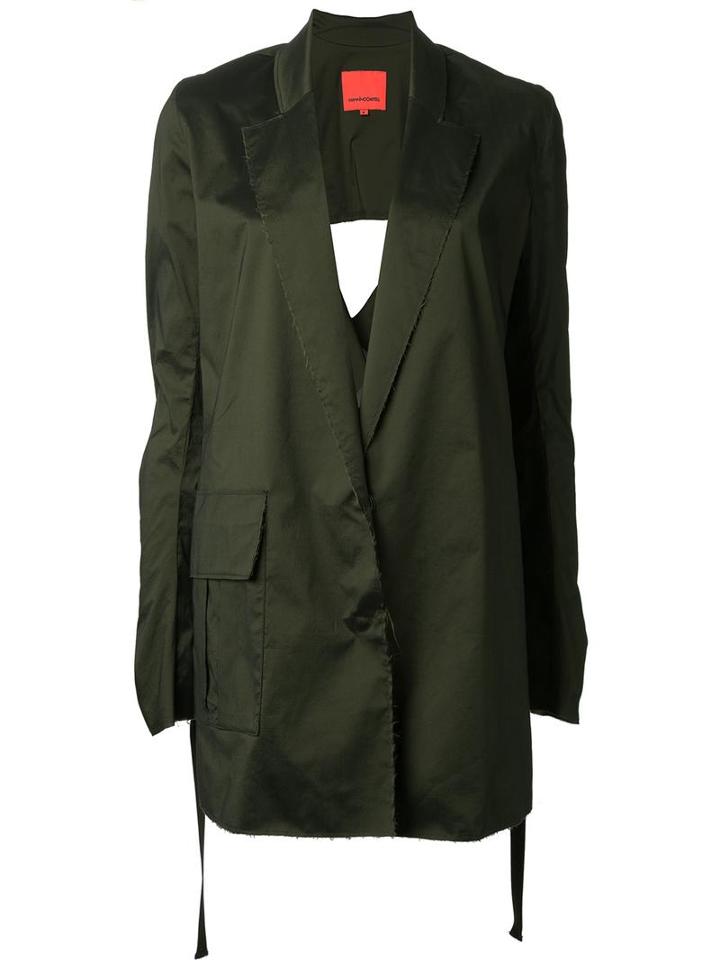 Manning Cartell Open Back Blazer, Women's, Size: 10, Green, Polyester