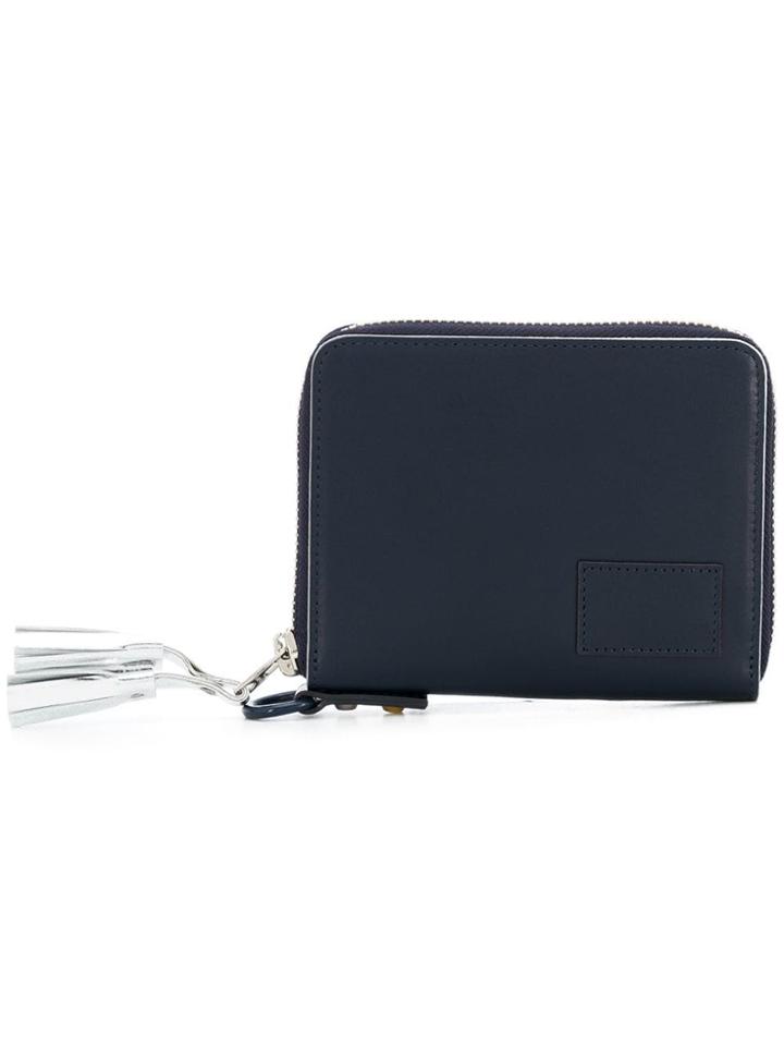 Sacai Small Zip Around Wallet - Blue
