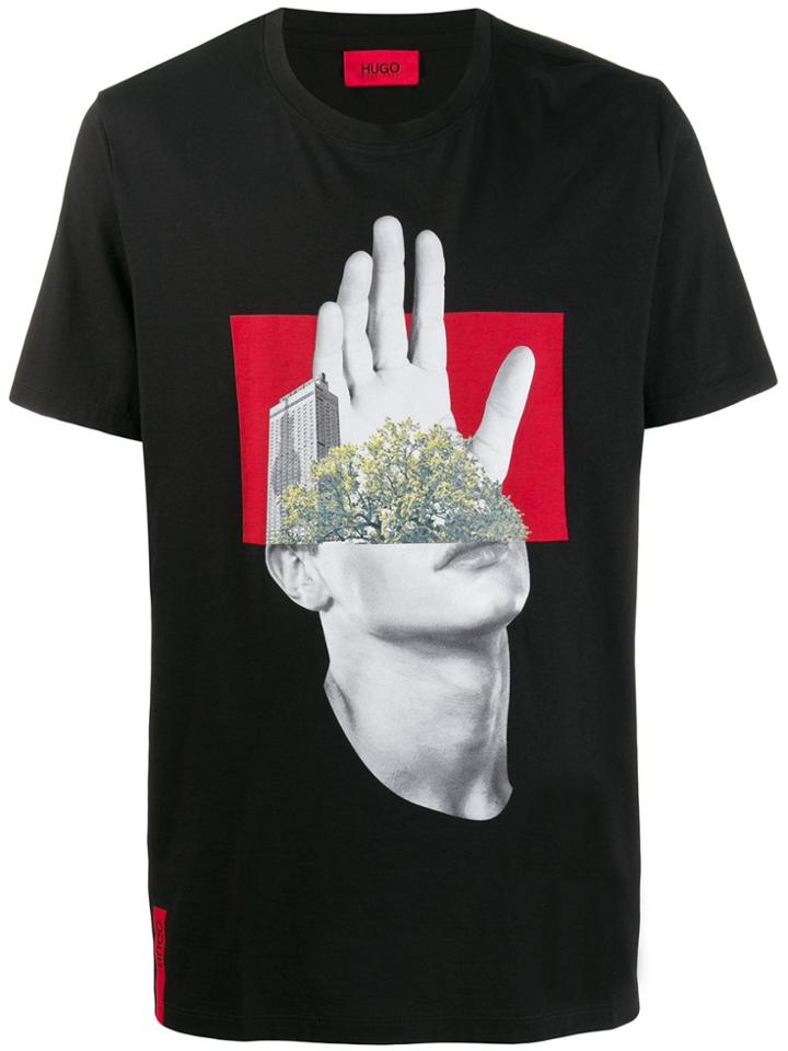 Boss Hugo Boss Collage Print T-shirt - Black