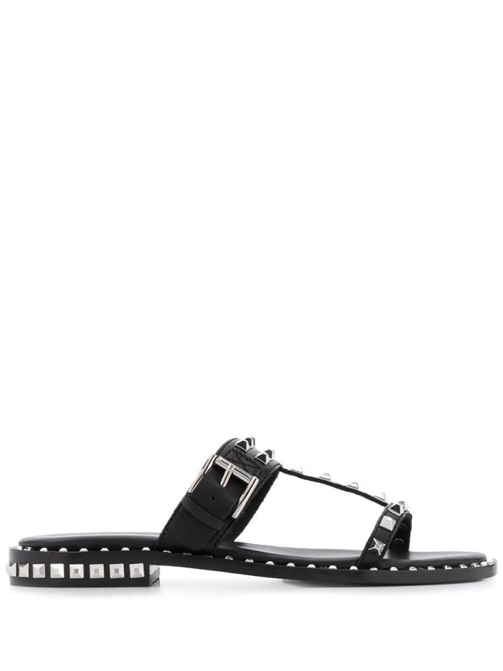 Ash Prince Studded Sandals - Black