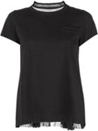 Sacai Contrasting Back T-shirt - Black