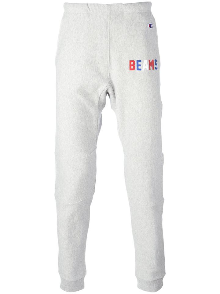 Champion 'beams' Print Sweatpants, Men's, Size: Xl, Grey, Cotton/polyester