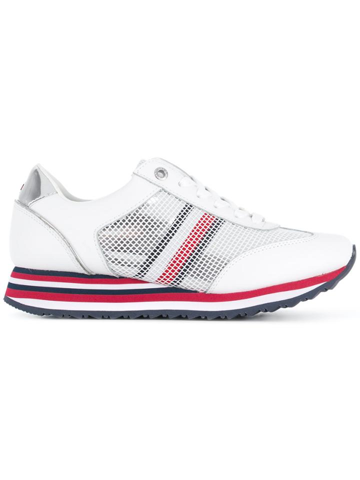 Tommy Hilfiger Flag Mesh Sneakers - White