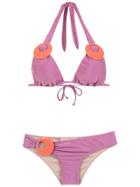 Adriana Degreas Embellished Bikini Set - Purple