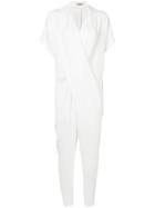 Poiret Draped Jumpsuit - White