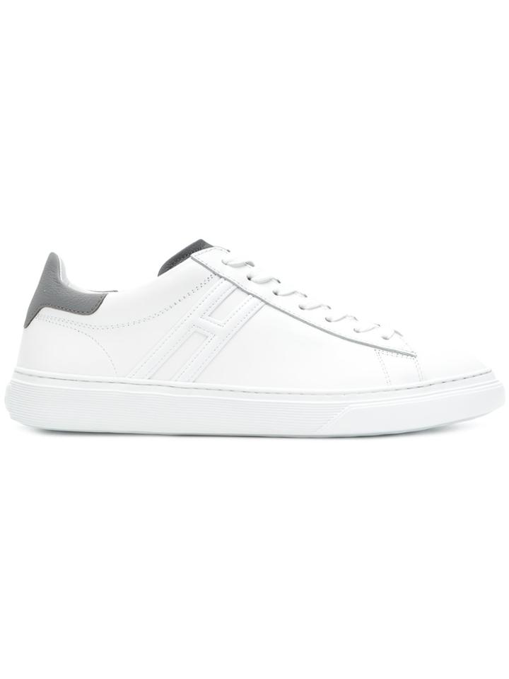 Hogan Contrast Heel Counter Sneakers - White
