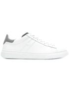 Hogan Contrast Heel Counter Sneakers - White