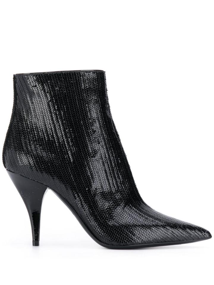Casadei Delfina Fish Mooney Boots - Black