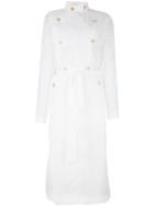 Loewe Wrap Floral Lace Dress, Women's, Size: 34, White, Cotton