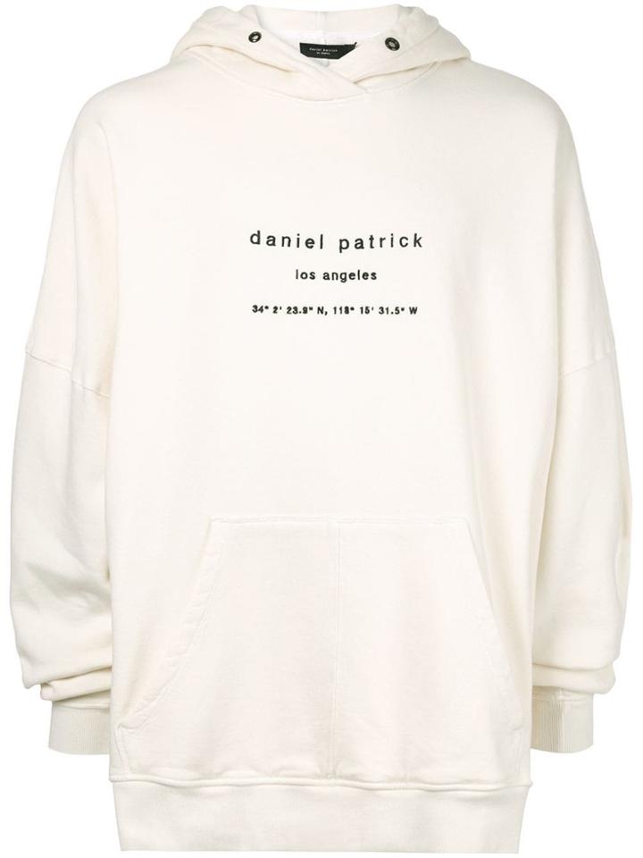 Daniel Patrick Heavy La Hoodie - White