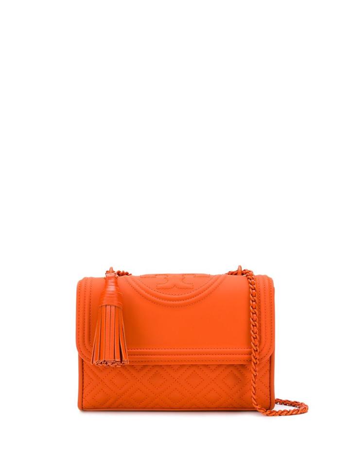 Tory Burch Flemming Matte Shoulder Bag - Orange