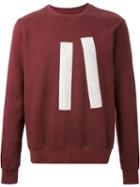 Matthew Miller 'kvadrat' Applique Sweatshirt, Men's, Size: Small, Red, Cotton