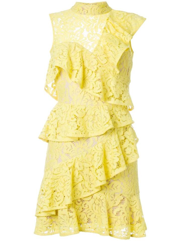 Rebecca Vallance 'wilson Ra Ra' Mini Dress, Women's, Size: 10, Yellow/orange, Rayon