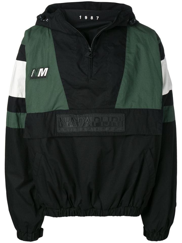 Napa By Martine Rose Colour Block Sport Jacket - Black