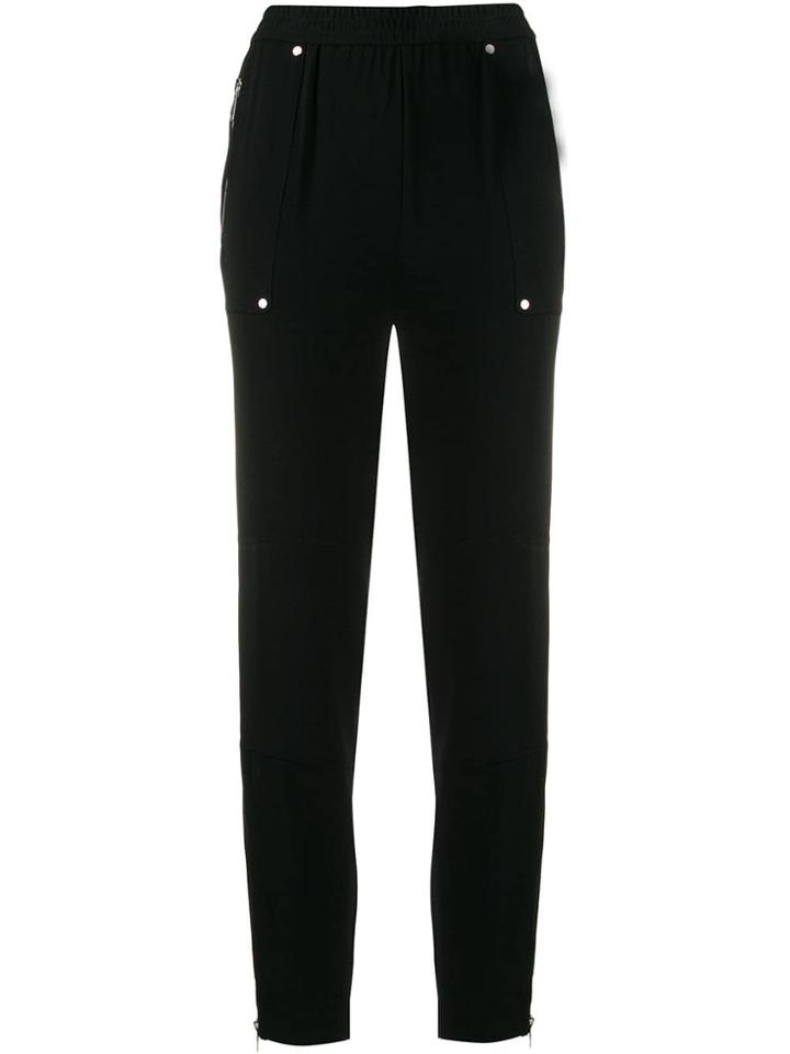 Michael Michael Kors Zip-detail Fitted Trousers - Black