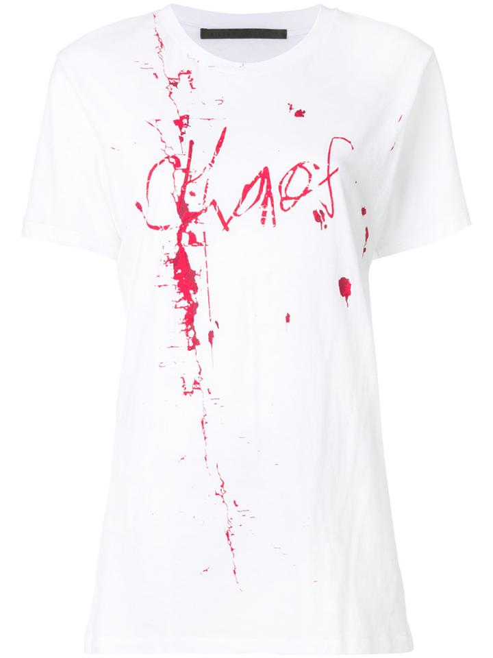 Haider Ackermann Chaos Paint Splatter Print - White