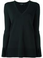 Theory V-neck Sweater - Black