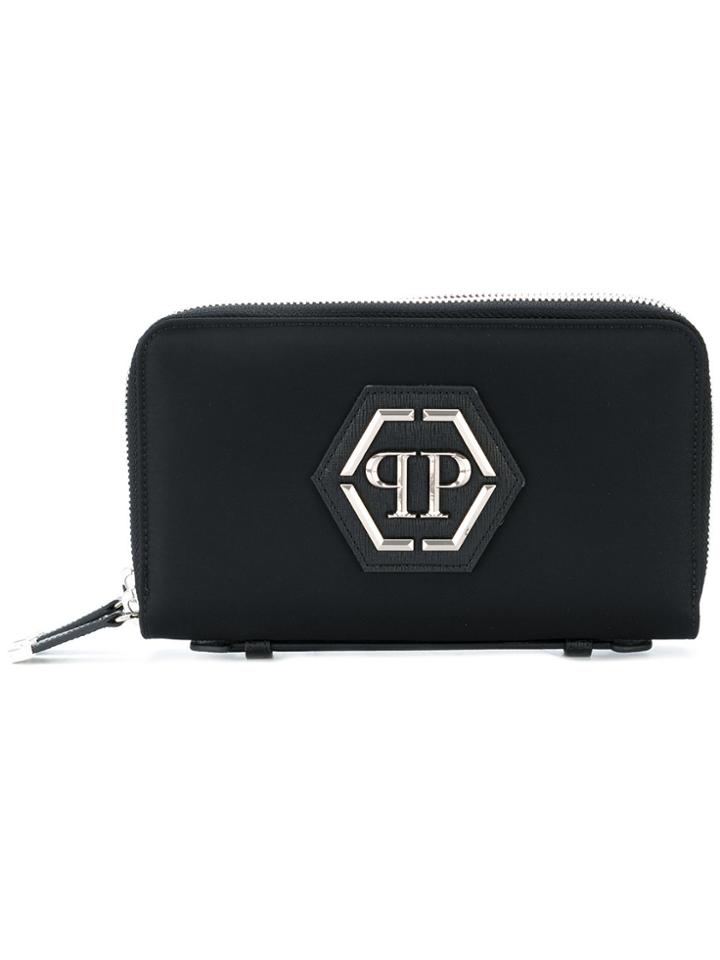 Philipp Plein Pool Continental Travel Wallet - Black