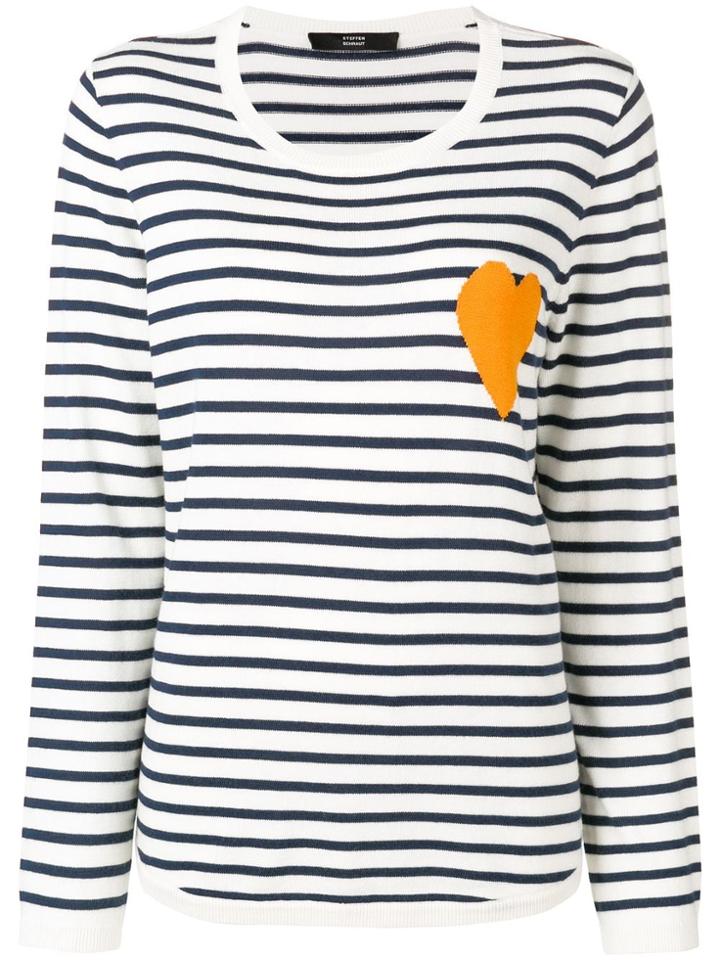 Steffen Schraut Heart Embellished Jumper - White