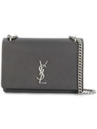 Yves Saint Laurent Vintage Foldover Shoulder Bag - Grey