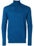 N.peal Regent Half Zip Sweater - Blue
