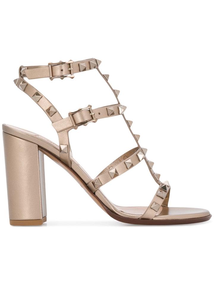 Valentino Valentino Garavani Rock Studs Sandals - Metallic