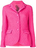 Ermanno Scervino Quilted-effect Blazer - Pink