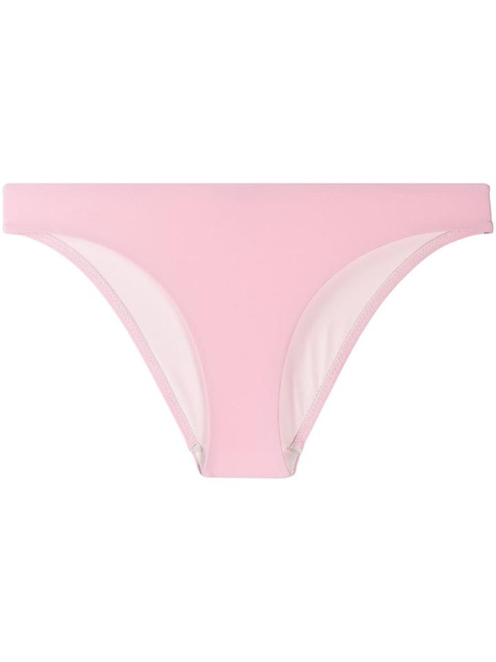 Natasha Zinko Logo Print Bikini Bottoms - Pink