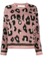 Shirtaporter Leopard Print Sweater - Pink