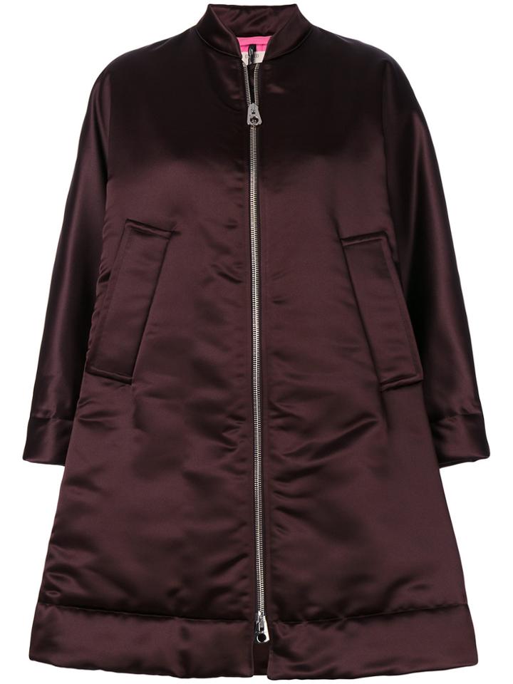Santoni Santoni Edited By Marco Zanini A-line Bomber Coat - Red