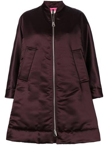 Santoni Santoni Edited By Marco Zanini A-line Bomber Coat - Red