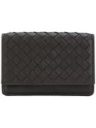 Bottega Veneta Small Intrecciato Wallet - Brown