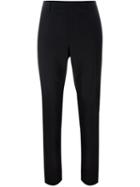 Saint Laurent Slim Tailored Trousers, Women's, Size: 40, Black, Cotton/virgin Wool