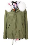 Mr & Mrs Italy Fur Trimmed Hood Parka - Green