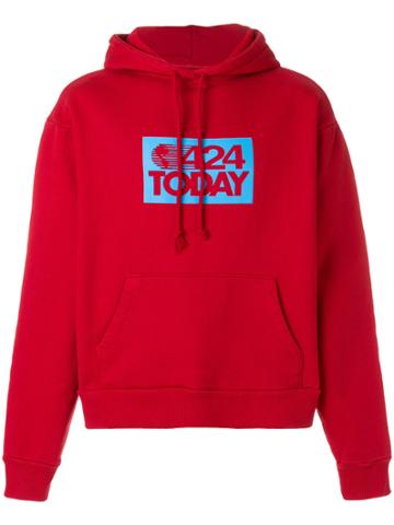 424 Fairfax Logo Hoodie - Red