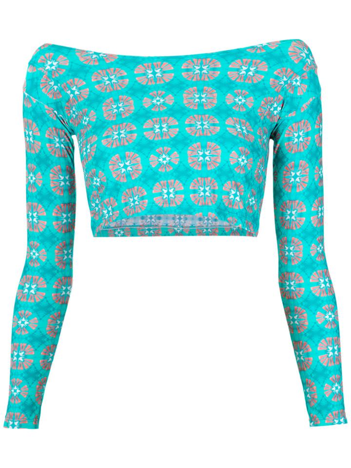 Brigitte Printed Cropped Top - Unavailable