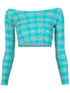 Brigitte Printed Cropped Top - Unavailable