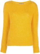Alexa Chung Brushed Wool Sweater - Yellow
