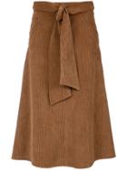 Andrea Marques Belted Corduroy Skirt - Unavailable