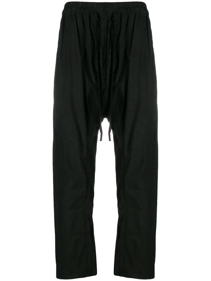 Isaac Sellam Experience Drawstring Drop-crotch Trousers - Black