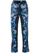 P.a.r.o.s.h. Dotted Paisley Track Pants - Blue