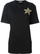 Amen Star Patch T-shirt, Women's, Size: 42, Black, Cotton/glass