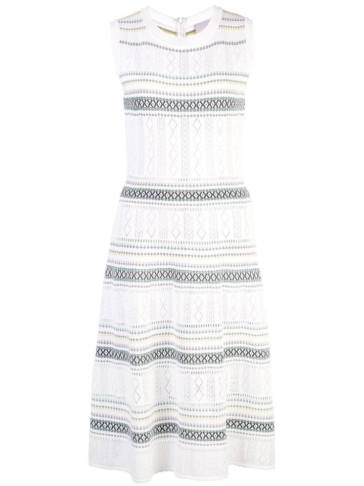 Carolina Herrera Knitted Midi Dress - White