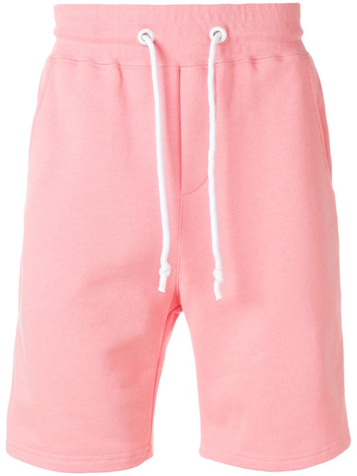 Gcds Side-striped Track Shorts - Pink & Purple
