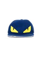 Fendi Kids 'monster' Mouth Cap, Boy's, Size: 52 Cm, Blue