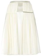 Christopher Kane Ruched Detail Skirt - White